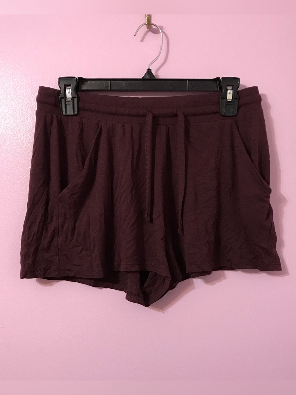 Tommy John maroon red pj pajama shorts size small